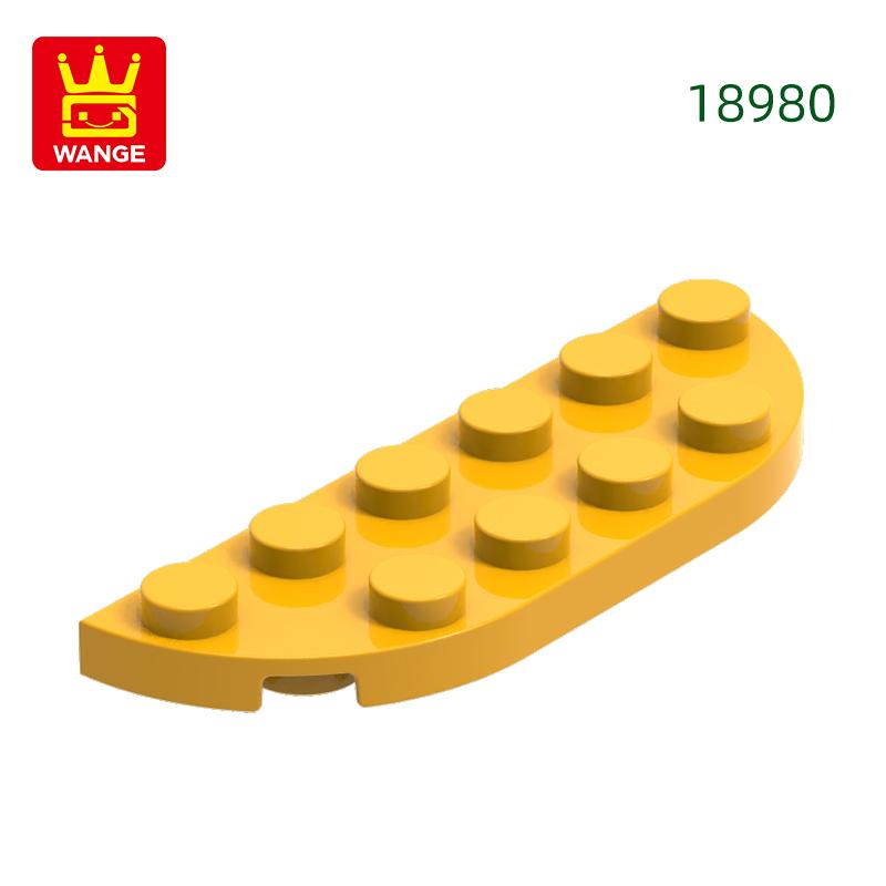 Non-Toxic 69Pcs/Lot 18980 Plate Round Corner 2X 6 Double Block Moc Color Accessories Compatible With Brick Diy Children Toy Assembly