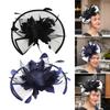 Vintage Fascinator Women Headbands Flower Teas Party Headwear Romantics Handmade for Weddings and Parties