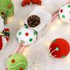 8Cm Christmas Balls Christmas Tree Ornaments Velvet Xmas Balls Button Sequins Luxury Xmas Balls Christmas Home Decorations