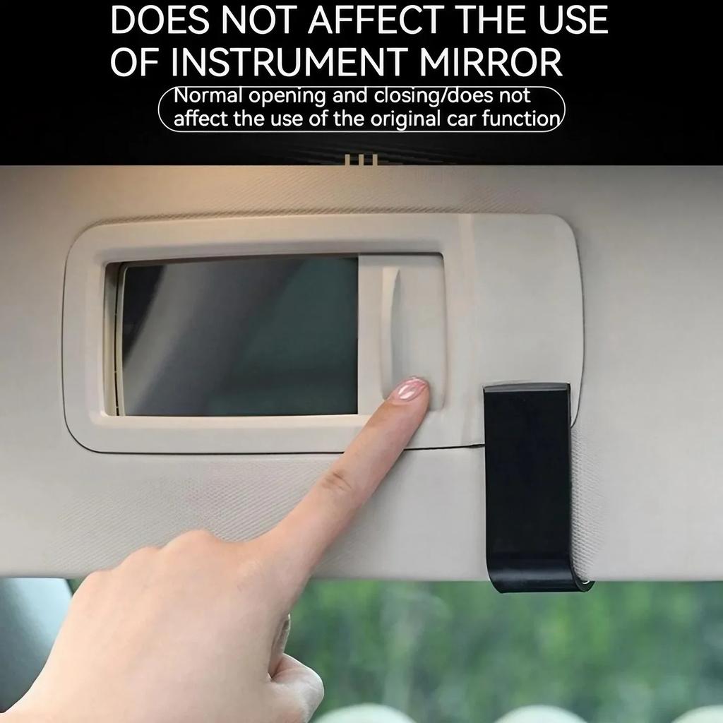Xiaomi Car Sunglasses Holder Clip with Diamonds Multifunctional Glasses Case Sun Visor Card Organizer Car Interior Accessories Storage