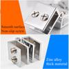 Glass Plate Carrier Cupboard Bathroom Bilateral Clip Glass Clamp Glass Hinge Cabinet Door Hinge