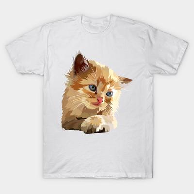T Shirt Women Beautiful Cat Harajuku Print Kawaii Tshirt Summer Short Sleeve Female T-Shirt Top Tee