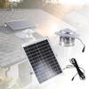 Solar Roof Ventilator 110mm Duct With 15W Solar Panel For Greenhouse Kitchen Bathroom Energy Efficient Low Noise