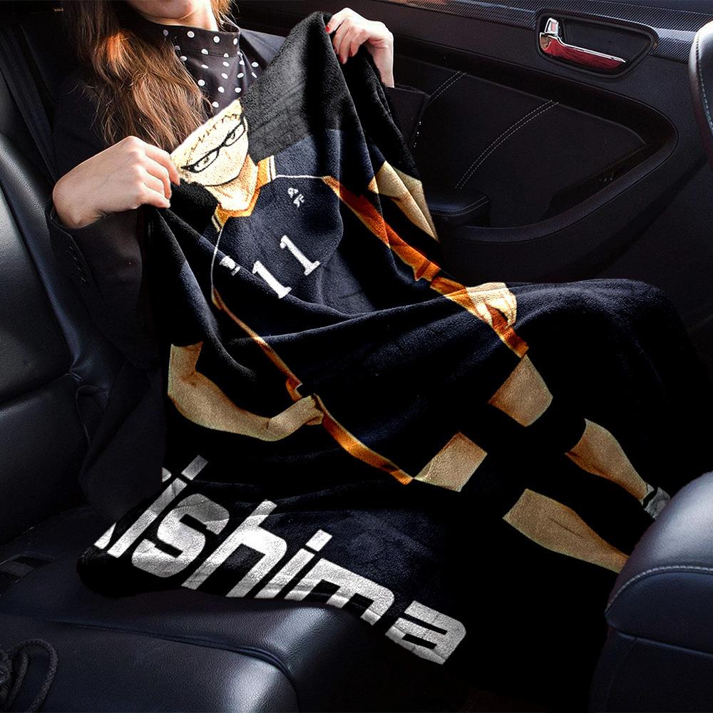 1pc Tsukishima 11 Throw Blanket Soft Flannel, Cozy All Season Polyester Perfect for Home, Office