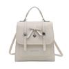 Retro College Style Backpack For Women Pu Material Casual Daily Use With Durable Design
