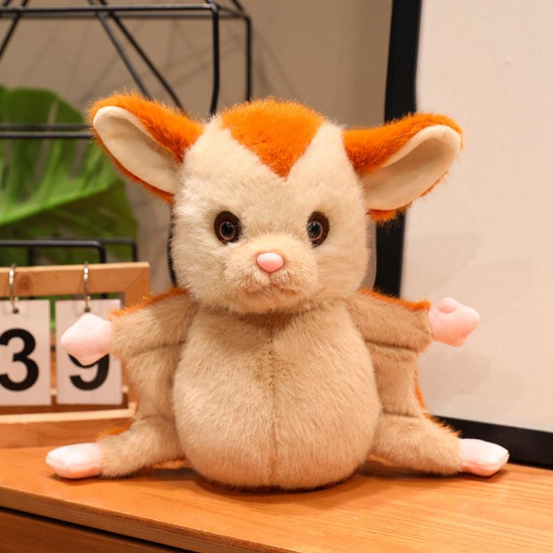 Симуляция Медовый Поссум Кукла Плюшевая Игрушка Летающая Мышь Мышь Кукла Детская Успокаивающая Подушка Кукла Марионетка 25cm（0.13kg）