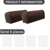2pcs Elastic Furniture Arm Covers With 4 Slip proof Pad Waterproofie Protection For Sofa Chair Decoration
