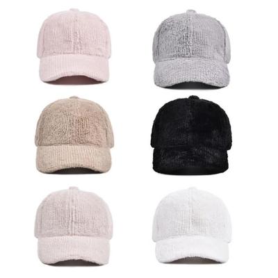 Fashion Baseball Hat Thick Caps Windproof Long Brim Caps Winter Autumn Plush Hat