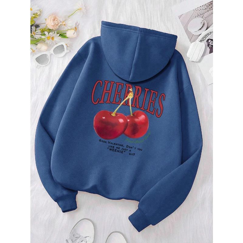 Cherries Cosh Valentine Lustiger Druck Hoody Männer Hip Hop Pullover Hoodie Lose Warme Sweatshirt Mode Fleece Kleidung Hoodies & Sweatshirts Herren