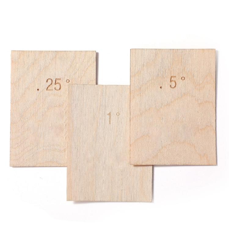 Pack of 3 Guitar Neck Shims for Bolt on Guitars Adjustable Tapered Enhances Neck Angle Precisions Fit for Custom Repairs