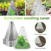 50Pcs Garden Plant Cloches Cover Reusable Square Plant Growth Sunscreen Seedling Cover Greenhouse Plant Protection Cover