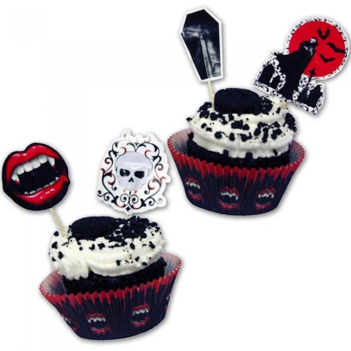 Amscan Fantastic Muffin Cases With Picks (Pack of 48)