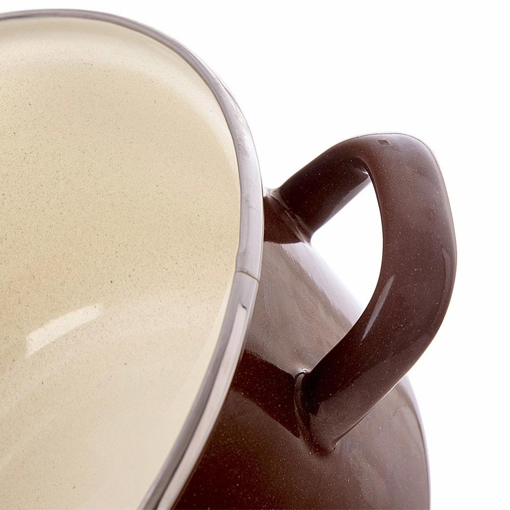 Garnek Emaliowany do Gotowania Tradycyjny na Gaz Indukcję 22 cm 4L