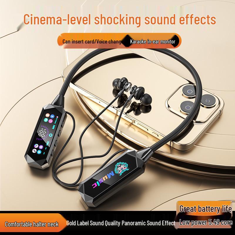K-Sing Voice Changer Bluetooth Headset: Neck-Hanging Design, Noise Reduction, Ear Monitor, Long Battery Life 2025