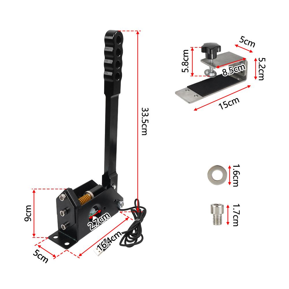 Upgraded Version PC USB SIM Racing Games Handbrake With Bracket For Logitech G25 G27 G29 T300 T500 Assetto Corsa Dirty 2.0 4.0