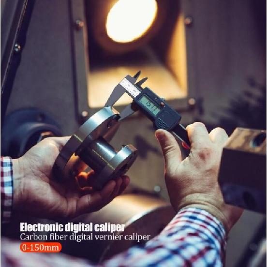 6palcový digitální elektronický posuvný měřítko z uhlíkových vláken, mikrometr, měřicí nástroj