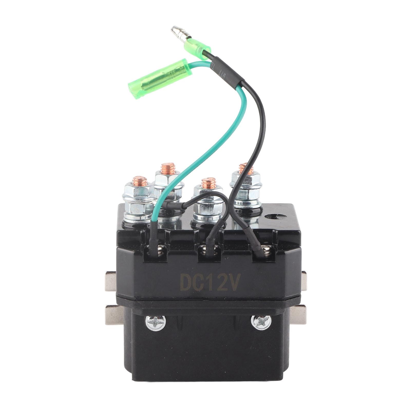 Winch Solenoid Relay Winch Contactor For 1500‑5000lb Winches ATV UTV Winch Contactor Solenoid Relay Winch Contactor Solenoid чёрный