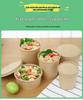 Disposable Kraft Paper Soup Bowl with Lid - Thickened Round Takeaway Meal Box for Porridge and Lunch