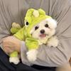 Dog Clothes Cute Pet Four-legged Jumpsuit Dinosaur Costume Teddy Bichon With Traction