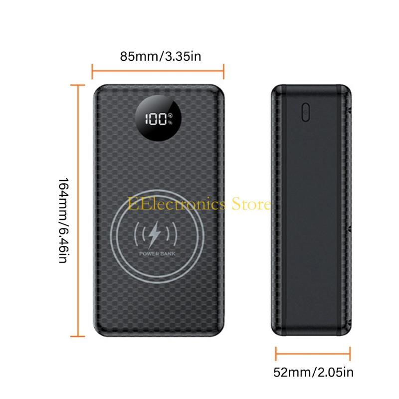 B03C 21700 Akku-Powerbank 12 Schlitze Große Kapazität Werkzeuglose Montage Mehrere Geräte Laden Fortschrittliche Sicherheit Akku-Gehäuse