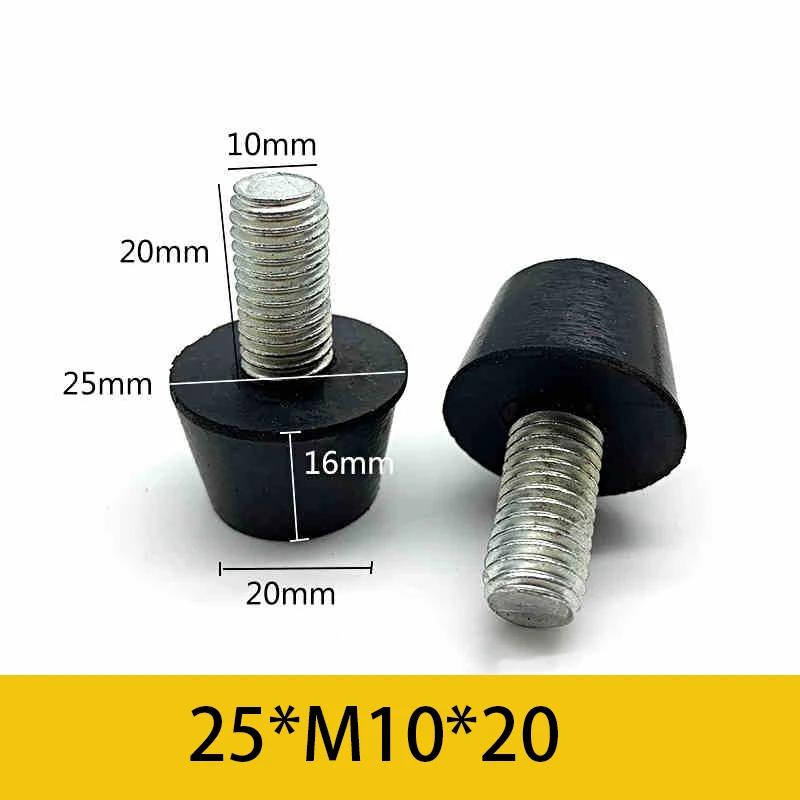 10Pcs Rubber Adjustable Feet Pad With Screw M6 M8 M10 Table Chair Balck Leveling Foot Pad Furniture Leg Anti-shock Protection