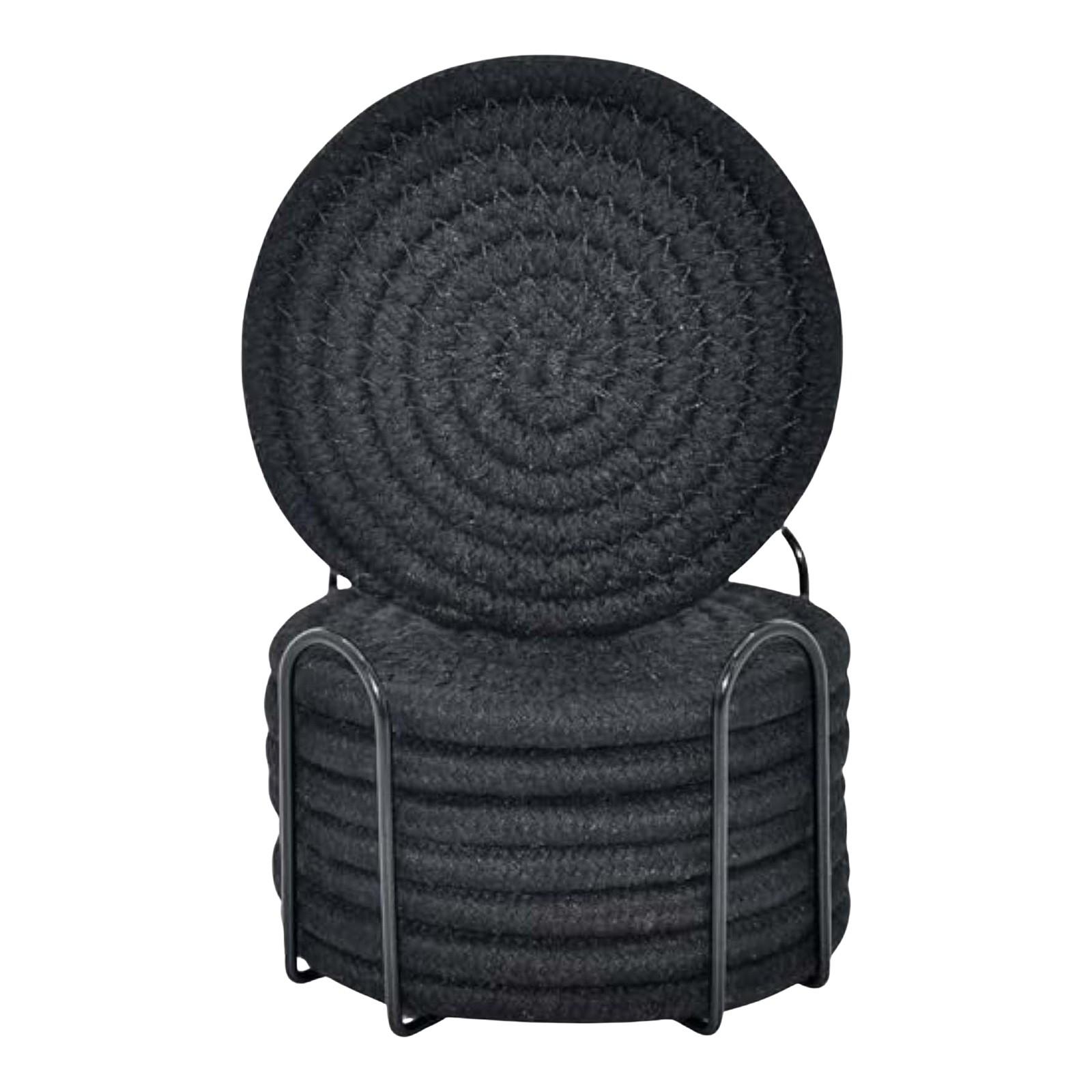 

Підстилка з бавовняної мотузки Набір із 8 предметів із підставкою Побутова бавовняна нитка Обідній стіл Ізоляційний килимок Килимок Килимок для горщика One Size