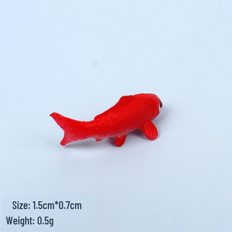 Miniaturowe akwarium z PVC Koi Model rekwizyty do samodzielnego wykonania - symulacja miniaturowej złotej rybki lub innych opcji ryb