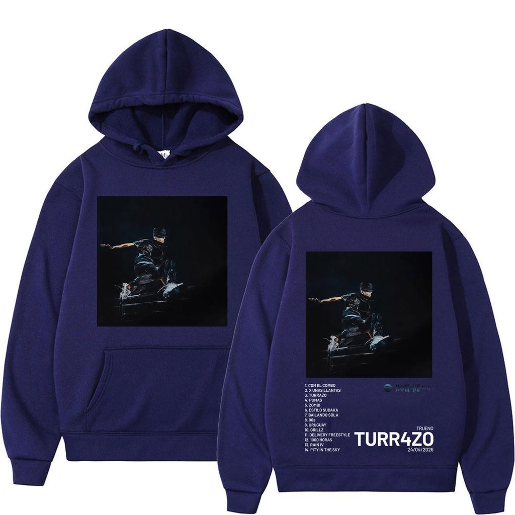 Rapper Trueno Turr4zo Album Print Hoodie Herren Damen Mode Vintage Locker Lässig Gothic Punk Sweatshirts