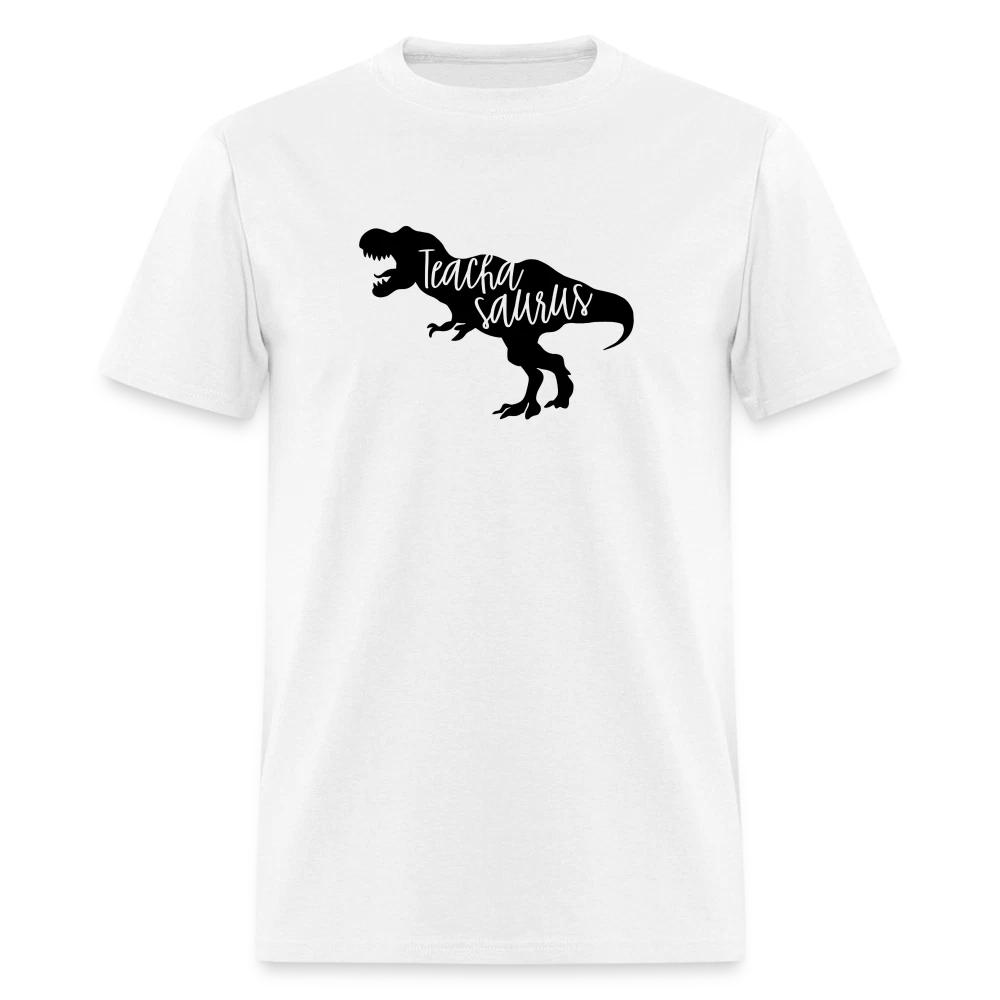 Teacha Saurus 100% Cotton T-shirt Mens Tees Top (Teacher Graphic Tee Shirt) 3XL