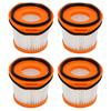 4PCS Cylindrical Vacuum Cleaner Filters for Shark WS620 WS630 WS632 BLBRN GNBRN Dust Pickup