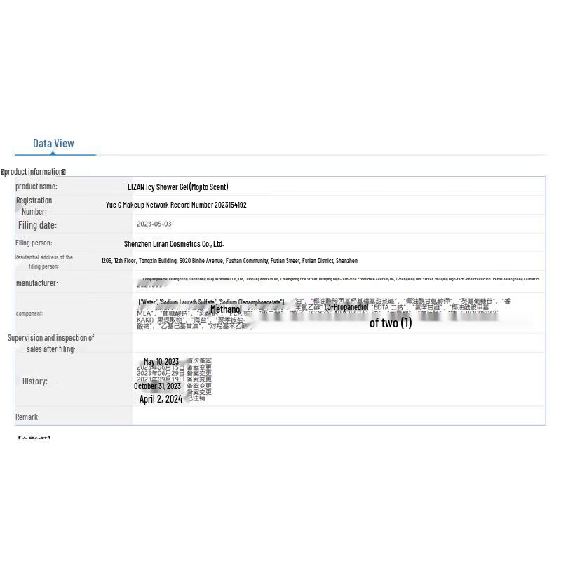 Liran Herren Mojito Ice Fresh Duschgel
