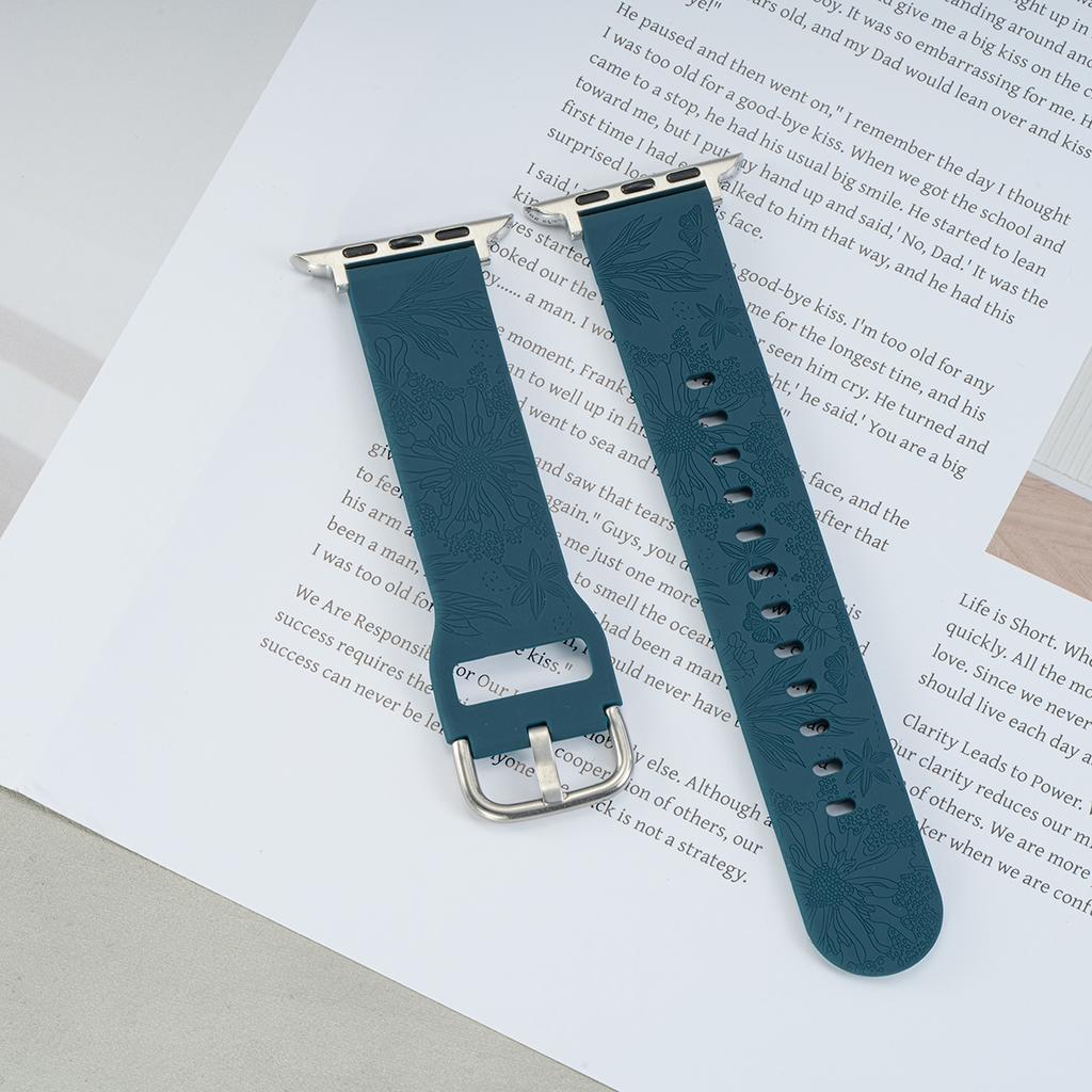 Silicone Strap For Apple Watch 10 46mm 42mm Band For Iwatch Ultra 2 1 49mm 9 8 7 45mm 41mm SE 6 5 4 44mm 40mm 3 2 1 42mm 38mm