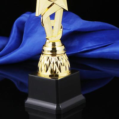 25 Cm Party Supplies Trophy Star Ribbon Award Cup Trophies Golden Football Prize