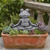 Dekorative Skulptur für Außenbereiche Tierfigur für Meditation Ornament, Harz Zen Statue, Stressabbau Sitzende Niedliche Gartengestaltung