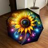 1pc Colorful Sunflower Artwork Umbrella with Plastic Handle,Suitable for All Seasons Home Travel Outdoor UmbrellaDD1258