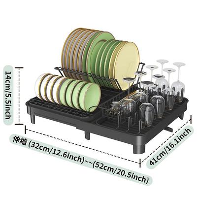 Foldable Kitchen Dish Drainer Rack