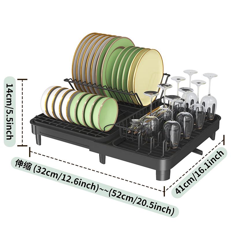 Складная кухонная сушилка для посуды