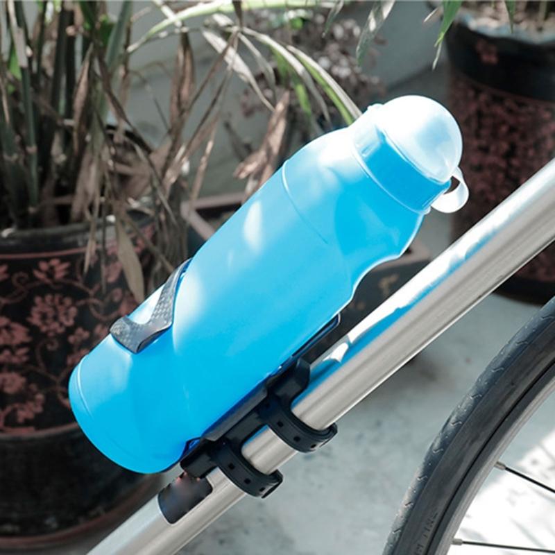 Bike Bottle Cage Mounting Base Black Non-Hole Mounting Clip with Screw Wrench Set MTB Bike Kettles Stand Base Widely Use