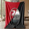 SC Freiburg FC Weiche Flanell-Fleece-Decke Leichte Gemütliche Warme Überwurfdecke für Sofa Bett Heimdekoration
