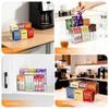 Acrylic Desktop Organizer Tea Bag Storage Box Coffee Bar Accessories Holder Multi-functional Stationery Makeup Storage for Home