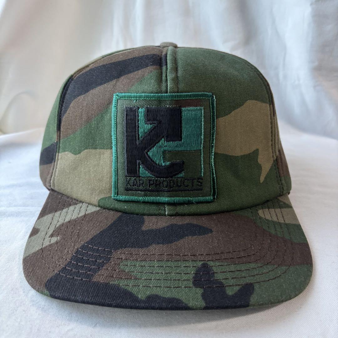 

[USED] Deadstock cap, made in the USA, camo pattern snapback hat