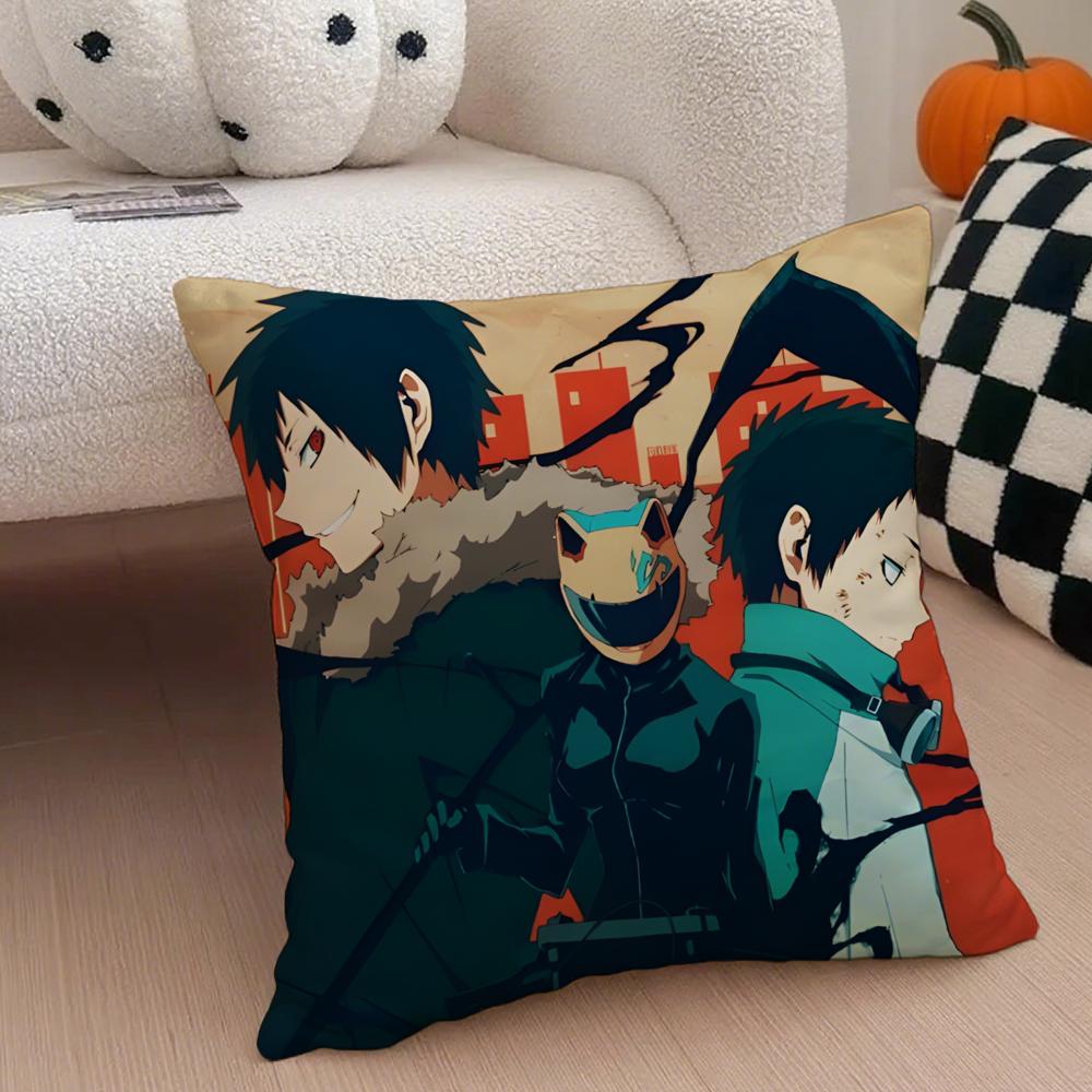 Anime Fantasy Ddurarara 3way Standoff Cushion Cover Throw Pillow Cover Hidden Button Durable Polyester Chair Cushion