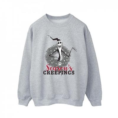 Mens The Nightmare Before Christmas Seasons Creepings Wreath Sweatshirt