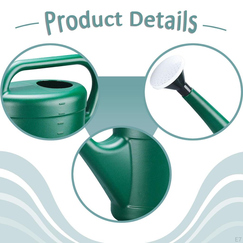 Garden Watering Can Gardening Tool Ergonomic Sprinkling Kettle Pot for Lawn, Farm House,