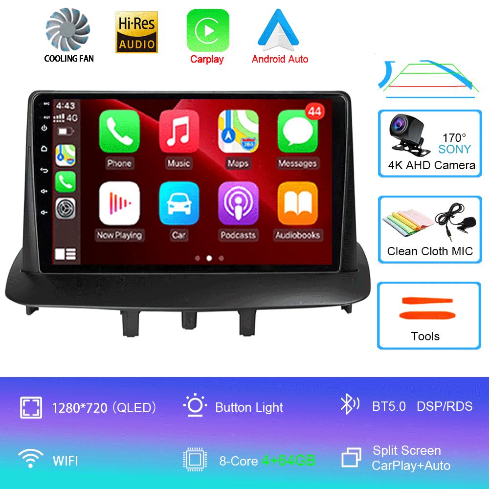 Android14 For Renault Megane 3 Fluence Samsung SM3 2008  - 2014 Car Radio Navigation Multimedia Video Player DSP BT Carplay