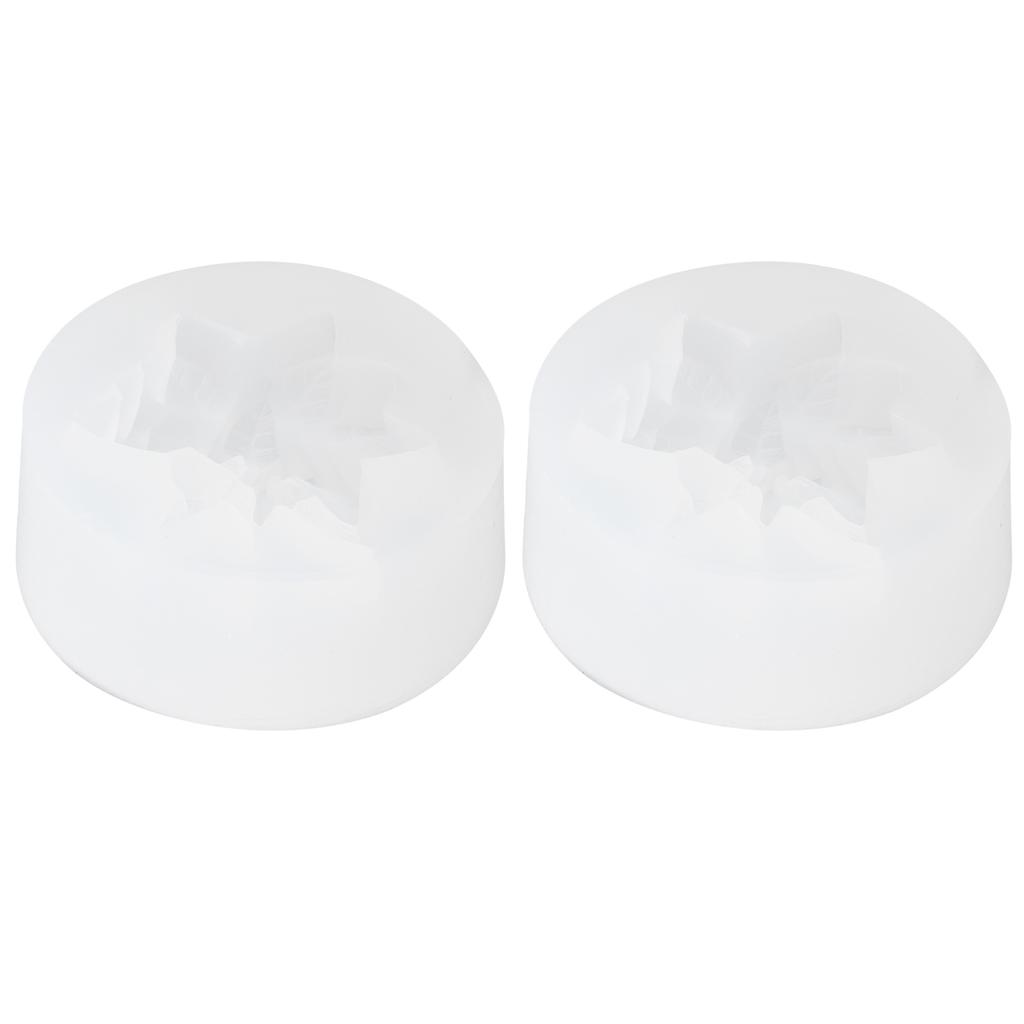 2PCS Flower Silicone Mold DIY Aromatherapy Candle Plaster Chocolate Cake Soap Mold