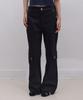 Ebeulisi Eyelet Wide Cotton Cargo Pants (Black)
