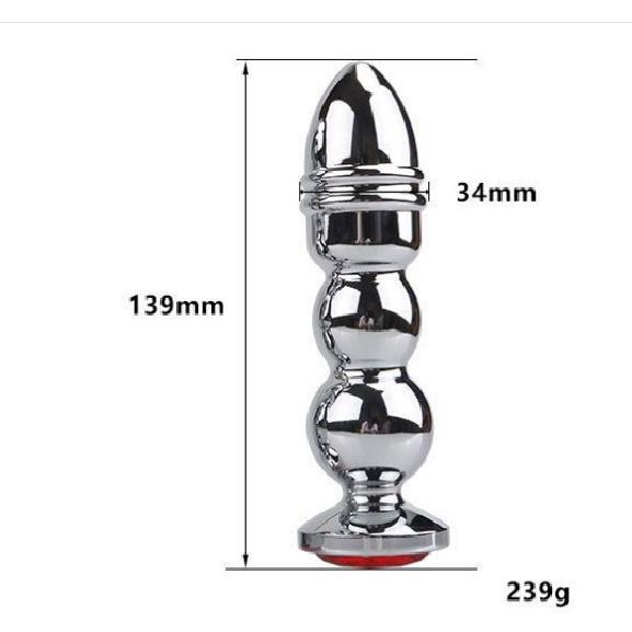 Metal Silver Round Bottom Regular Silver Butt Plug Transformers Oversized Metal Ultimate SM Butt Plug Adult Supplies