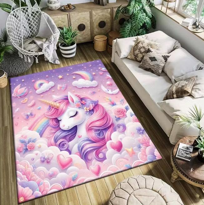 Castle Carpet Anti Slip Floor Mat Suitable Courtyard Garden Living Room Living Room Bedroom Decoration Game Mat for Home Touch