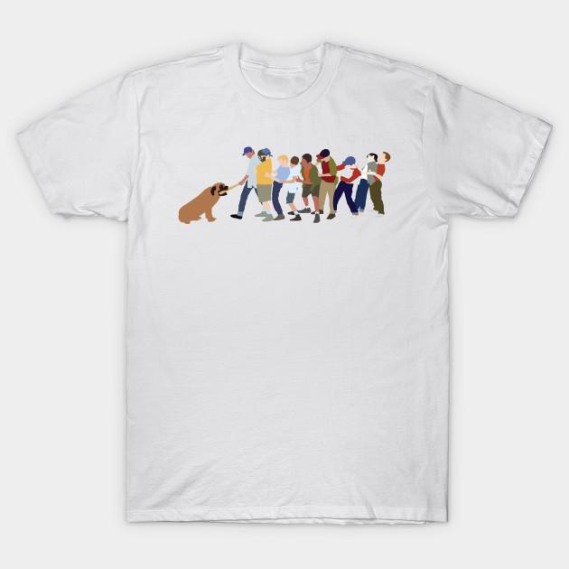 

Men Black Print T-shirt Sandlot No-Cut Transfer Paper Print Cotton Tshirt 2XL білий